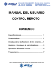 Manual de Uso Control Remoto