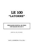 LE 100 - Básculas Mocchetti