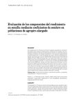 Evaluación de los componentes del rendimiento en