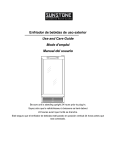 FSB-15OD User Manual English, French, Spanish