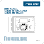 users manual manuel de llutilisateur manual del usuario - Hydro-Rain