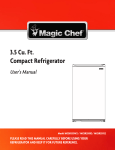 MCBR350S2 3.5 Cu. Ft. Compact Refrigerator