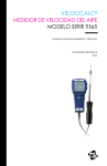 VelociCalc Air Velocity Meter Model 9565 Series operation and