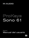 Manual del usuario | ProKeys Sono 61