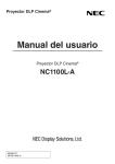 Manual del usuario - NEC Display Solutions Europe