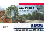Leica TPS800 Series Manual del Usuario