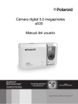 Cámara digital 5,0 megapíxeles Manual del usuario a530