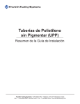 Tuberías de Polietileno sin Pigmentar (UPP)