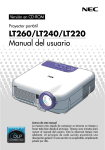 LT260/LT240/LT220 Manual del usuario
