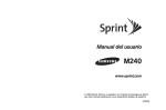 Sprint M240 manual del usuario