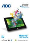 AOC MW0831 Tablet Manual del Usuario