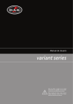 variant series Manual de Usuario