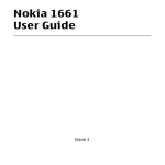 Nokia 1661 User Guide