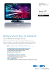 22PFL3606/77 Philips TV LED con Digital Crystal Clear