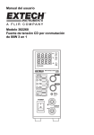 Manual del usuario Modelo 382260 Fuente de tensión CD por