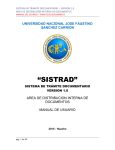 “SISTRAD” - Universidad Nacional José Faustino Sánchez Carrión