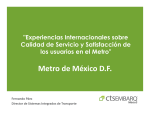 Calidad de Servicio – Mexico D.F.
