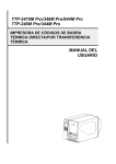 MANUAL DEL USUARIO TTP-2410M Pro/346M Pro/644M Pro