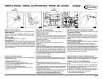 owner`s manual / manuel du proprietaire / manual del usuario ashr200