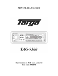 MANUAL DEL USUARIO - Targa | Car Audio