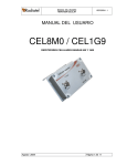 Manual del Usuario Repetidores Celulares CELxxx