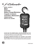 Automatic Battery Charger/Maintainer Cargador de batería