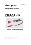 PRX-5A-HV Interruptor para receptor. Alto voltaje.