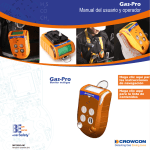 H S CO CH Gas-Pro Manual del usuario y operador Gas