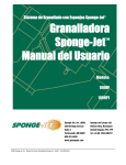 Granalladora Sponge-Jet™ Manual del Usuario