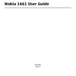 Nokia 1661 User Guide