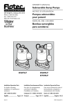 Submersible Sump Pumps Pompes submersibles pour puisard