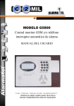 MODELO G5800 Central monitor GSM y/o teléfono interruptor