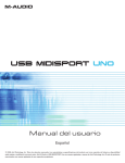 Manual del usuario | USB MIDISPORT Uno