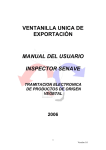 VENTANILLA UNICA DE EXPORTACIÓN MANUAL DEL USUARIO