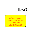 MÓDULOS DE EXPANSIÓN DE SALIDAS ANALÓGICAS