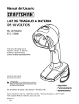 Manual del Usuario LUZ DE TRABAJO A BATERIA