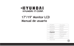 Monitor TFT 17` Hyundai X73S