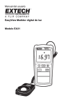 Manual del usuario EasyView Medidor digital de luz Modelo EA31