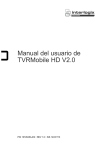 Manual del usuario de TVRMobile HD V2.0