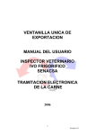 VENTANILLA UNICA DE EXPORTACION MANUAL DEL USUARIO