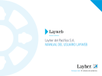 Layher del Pacífico S.A. MANUAL DEL USUARIO LAYWEB