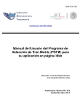 Manual del Usuario del Programa de Selección de Tren Motriz