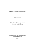 MANUAL O GUIA DEL USUARIO Elaborado por