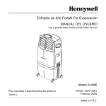 Enfriador de Aire Portátil Por Evaporación MANUAL DEL USUARIO