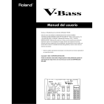 Roland V-Bass (manual en español)