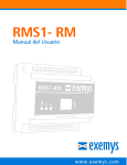 RMS1-RM Manual del usuario Exemys www.exemys.com