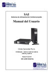 SAI Manual del Usuario - Estabilizadores de tensión