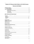 manual de usuario para el modulo de contratacion tabla de contenido