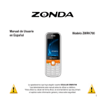 Manual de usuario en español Modelo ZMRK700