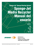 Sponge-Jet Media Recycler Manual del usuario